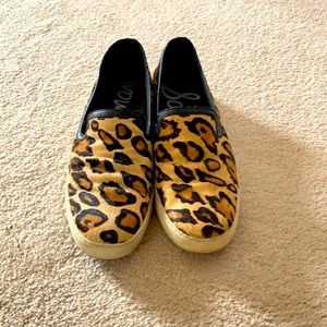 Sam Edelman animal print slip on sneakers
